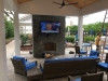 Outdoor TV and Fireplace