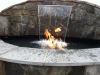 Waterfall & Flame in Small Pond